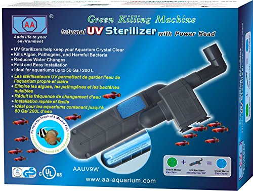clean up green, cloudy unhealthy water with the UV sterilizer